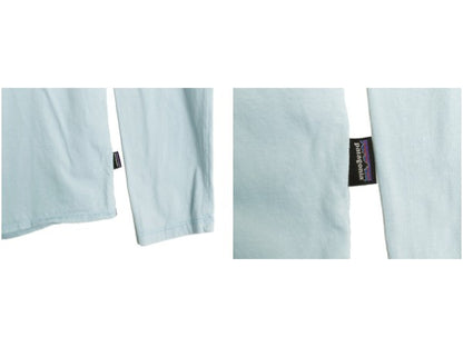 パタゴニア 葛飾北斎 浮世絵 プリント 長袖 Tシャツ メンズ M 22年製 アウトドア ロンT カットソー ロングスリーブ イラスト ライト ブルー