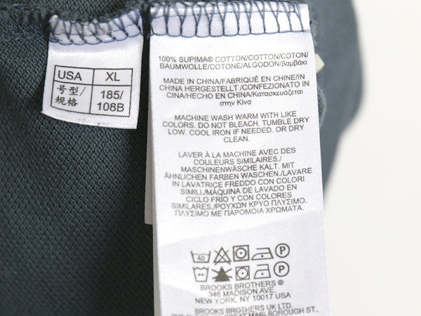 ブルックスブラザーズ 鹿の子 半袖 ポロシャツ メンズ XL / 半袖シャツ ワンポイント カットソー コットン ゆったり シンプル 大きいサイズ