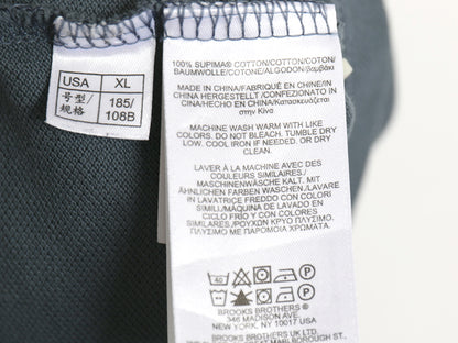 ブルックスブラザーズ 鹿の子 半袖 ポロシャツ メンズ XL / 半袖シャツ ワンポイント カットソー コットン ゆったり シンプル 大きいサイズ