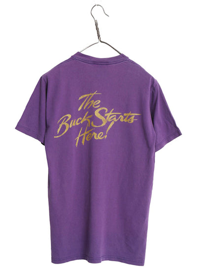 90s USA製 パロディ イラスト プリント Tシャツ メンズ S / オールド アート グラフィック キャラクター ヘビーウェイト 半袖Tシャツ 紫