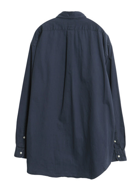 90s ラルフローレン 長袖 ボタンダウン シャツ メンズ L オールド ポロ コットン チノ 長袖シャツ ワンポイント ワイシャツ カジュアル 紺