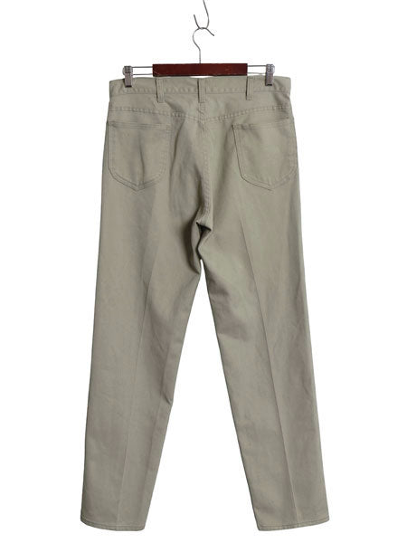 60s 70s USA製 ★ Lee Leens コットン パンツ メンズ 32 32 / 古着 ヴィンテージ スリム テーパード カツラギ ノータック カーキ アイビー