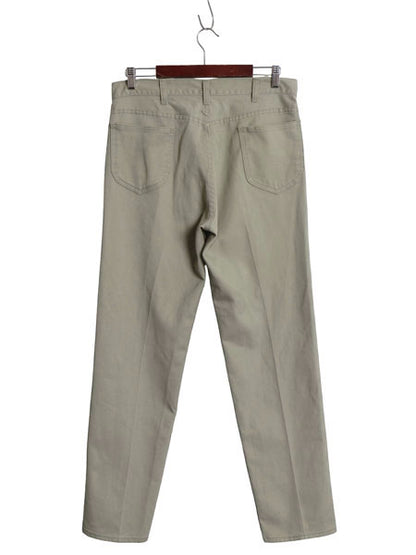 60s 70s USA製 ★ Lee Leens コットン パンツ メンズ 32 32 / 古着 ヴィンテージ スリム テーパード カツラギ ノータック カーキ アイビー