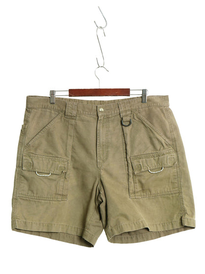 コロンビア PFG コットン フィッシング ショーツ メンズ L 古着 アウトドア サファリ ショートパンツ 短パン ノータック キャンバス カーゴ