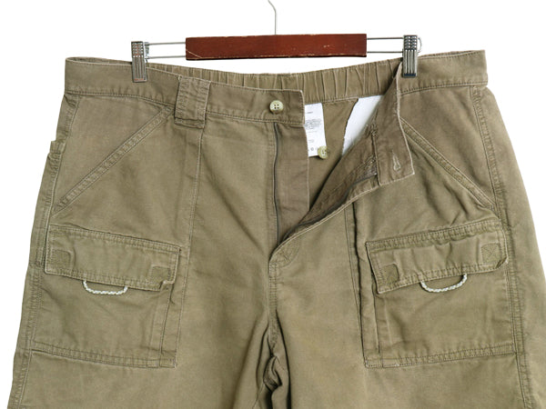コロンビア PFG コットン フィッシング ショーツ メンズ L 古着 アウトドア サファリ ショートパンツ 短パン ノータック キャンバス カーゴ