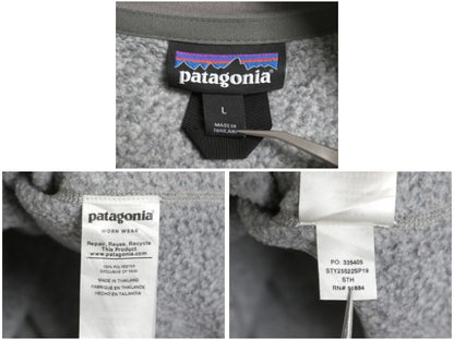 パタゴニア ベターセーター ハーフジップ メンズ L 19年製 フリース セーター 裏起毛 プルオーバー ジャケット ブルゾン カレッジ 刺繍 灰