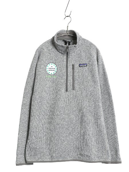 パタゴニア ベターセーター ハーフジップ メンズ L 19年製 フリース セーター 裏起毛 プルオーバー ジャケット ブルゾン カレッジ 刺繍 灰