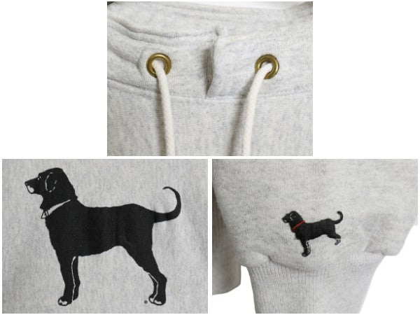 90s The Black Dog ドッグ プリント ハイネック スウェット メンズ レディース L オールド 犬 裏起毛 トレーナー リバース タイプ 厚手 灰