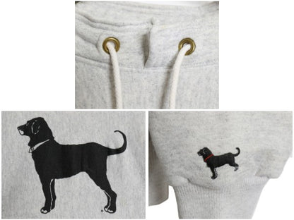 90s The Black Dog ドッグ プリント ハイネック スウェット メンズ レディース L オールド 犬 裏起毛 トレーナー リバース タイプ 厚手 灰