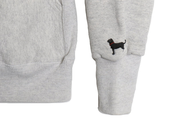 90s The Black Dog ドッグ プリント ハイネック スウェット メンズ レディース L オールド 犬 裏起毛 トレーナー リバース タイプ 厚手 灰