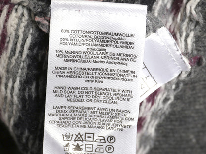 ブルックスブラザーズ フェアアイル 総柄 ニット セーター レディース L / コットン ウール ノルディック 薄手 マルチカラー クルーネック