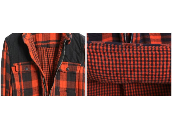ポロ ラルフローレン ハーフジップ チェック 長袖 フランネル シャツ レディース M メンズ S 古着 コットン ガーゼ 2レイヤー プルオーバー