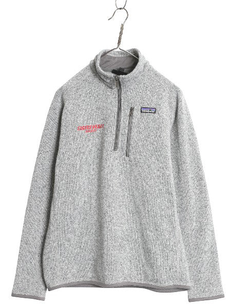 パタゴニア ベターセーター ハーフジップ メンズ M 15年製 裏起毛 フリース セーター プルオーバー ジャケット ブルゾン カレッジ 刺繍 灰