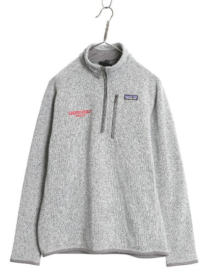 パタゴニア ベターセーター ハーフジップ メンズ M 15年製 裏起毛 フリース セーター プルオーバー ジャケット ブルゾン カレッジ 刺繍 灰