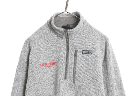 パタゴニア ベターセーター ハーフジップ メンズ M 15年製 裏起毛 フリース セーター プルオーバー ジャケット ブルゾン カレッジ 刺繍 灰