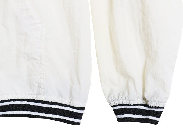 90s ナイキ ナイロン ジャケット メンズ L オールド プルオーバー スウッシュ Vネック ブルゾン ウィンドブレーカー ウォームアップ ピステ