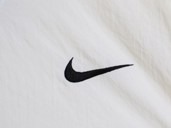 90s ナイキ ナイロン ジャケット メンズ L オールド プルオーバー スウッシュ Vネック ブルゾン ウィンドブレーカー ウォームアップ ピステ