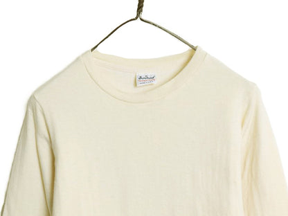 80s USA製 デュオフォールド 2レイヤー 長袖 Tシャツ M メンズ 小さめ S / ヴィンテージ ロンT アンダーシャツ 無地 ストレッチ ナチュラル
