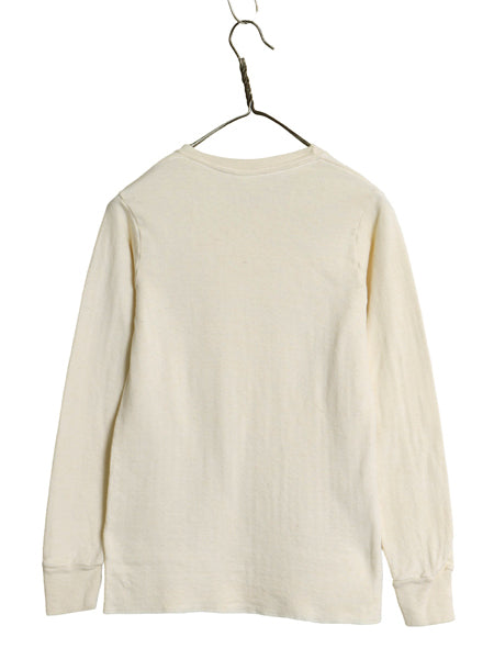 80s USA製 デュオフォールド 2レイヤー 長袖 Tシャツ M メンズ 小さめ S / ヴィンテージ ロンT アンダーシャツ 無地 ストレッチ ナチュラル