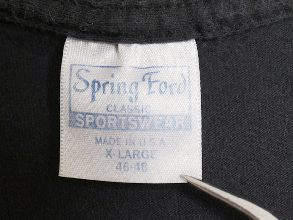 80s USA製 スキッド ロウ フォト イラスト プリント Tシャツ メンズ XL ヴィンテージ オフィシャル バンド ロック メタル グラフィック 黒