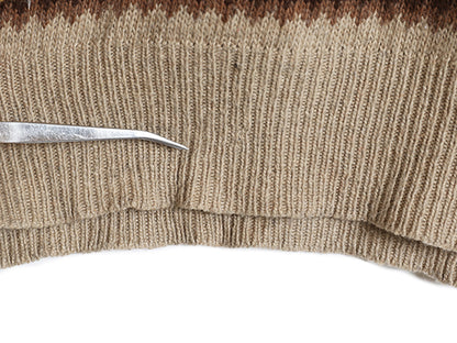 00s ポロ ラルフローレン Vネック ニット ベスト メンズ S / オールド フェアアイル コットン カシミヤ セーター 重ね着 薄手 マルチカラー