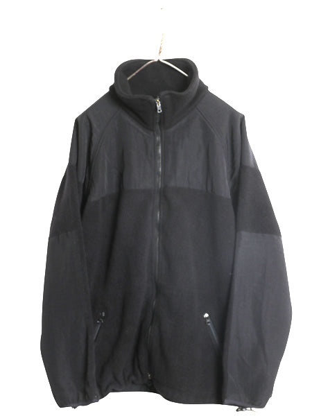 00s 米軍実物 ECWCS GEN2 フルジップ フリース ジャケット メンズ L 程 古着 オールド ミリタリー アーミー 軍物 ジャンパー ハイネック 黒