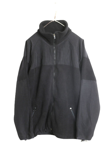00s 米軍実物 ECWCS GEN2 フルジップ フリース ジャケット メンズ L 程 古着 オールド ミリタリー アーミー 軍物 ジャンパー ハイネック 黒