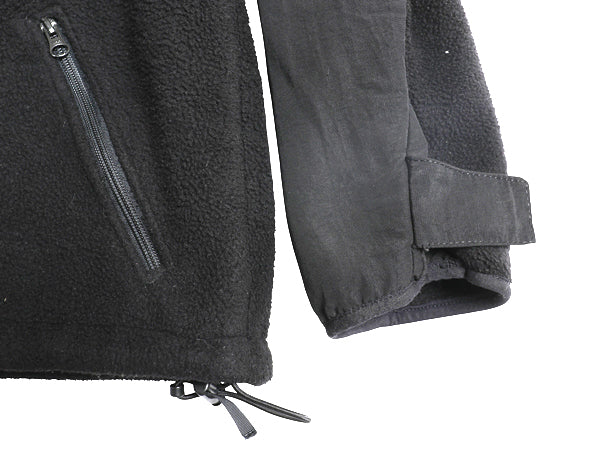 00s 米軍実物 ECWCS GEN2 フルジップ フリース ジャケット メンズ L 程 古着 オールド ミリタリー アーミー 軍物 ジャンパー ハイネック 黒