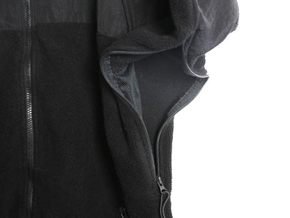 00s 米軍実物 ECWCS GEN2 フルジップ フリース ジャケット メンズ L 程 古着 オールド ミリタリー アーミー 軍物 ジャンパー ハイネック 黒