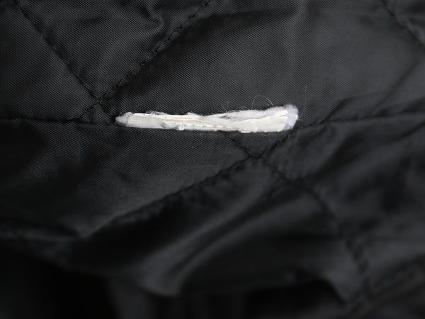 ポロ ラルフローレン 本革 ラム レザー シングル ライダース ジャケット メンズ M / 革ジャン 中綿 キルティング ライナー付き ブルゾン 黒