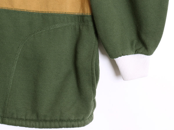 90s ジャンセン ヘンリーネック スウェット レディース XL 程/ オールド 裏起毛 トレーナー ボックス 大きいサイズ マルチカラー トップス