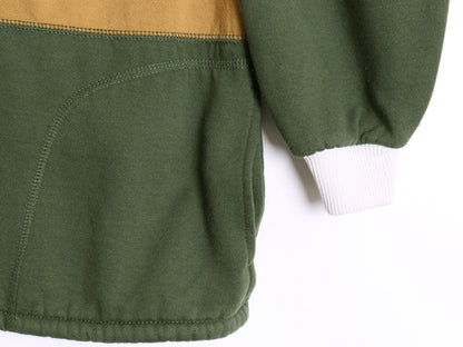 90s ジャンセン ヘンリーネック スウェット レディース XL 程/ オールド 裏起毛 トレーナー ボックス 大きいサイズ マルチカラー トップス