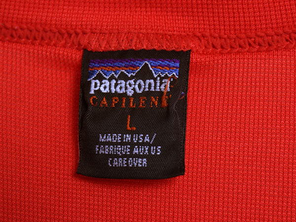 90s 00s USA製 パタゴニア キャプリーン 半袖 Tシャツ メンズ L 古着 オールド アウトドア ストレッチ インナー カットソー アンダーシャツ