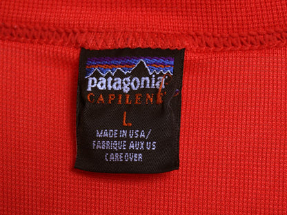 90s 00s USA製 パタゴニア キャプリーン 半袖 Tシャツ メンズ L 古着 オールド アウトドア ストレッチ インナー カットソー アンダーシャツ