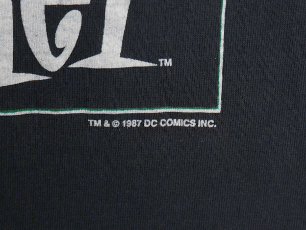 80s USA製 ★ DCコミック ジョーカー イラスト プリント Tシャツ メンズ XL / 古着 ヴィンテージ 当時物 キャラクター アニメ アメコミ 黒