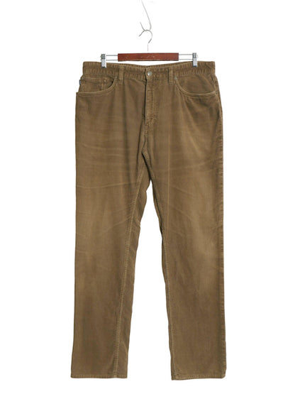 ポロ ラルフローレン 細畝 コーデュロイ パンツ メンズ 36 34 / STRETCH STRAIGHT FIT ストレート ノータック ストレッチ ボトムス コーズ