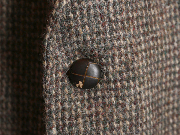 デッドストック 80s USA製 Adams Row ハリスツイード テーラード ジャケット メンズ L 程/ 新品 ヴィンテージ ブレザー ツイード ウール