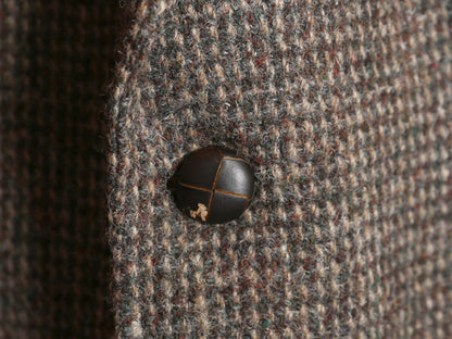 デッドストック 80s USA製 Adams Row ハリスツイード テーラード ジャケット メンズ L 程/ 新品 ヴィンテージ ブレザー ツイード ウール