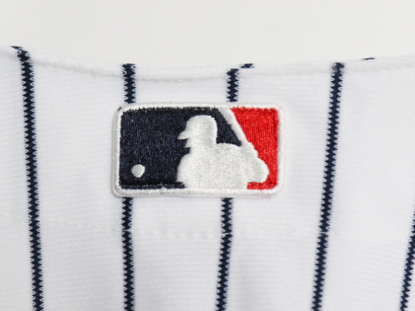90s USA製 ヤンキース ベースボール シャツ メンズ XXL 程/ オールド MLB オフィシャル ラッセル 大リーグ ユニフォーム 大きいサイズ 野球