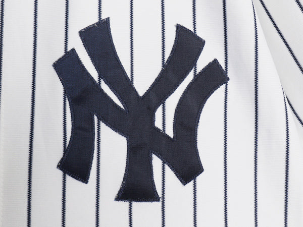 90s USA製 ヤンキース ベースボール シャツ メンズ XXL 程/ オールド MLB オフィシャル ラッセル 大リーグ ユニフォーム 大きいサイズ 野球