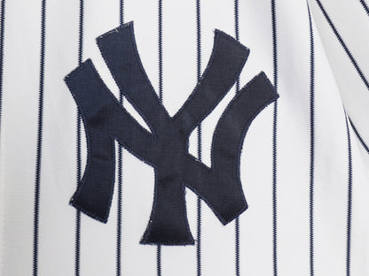 90s USA製 ヤンキース ベースボール シャツ メンズ XXL 程/ オールド MLB オフィシャル ラッセル 大リーグ ユニフォーム 大きいサイズ 野球