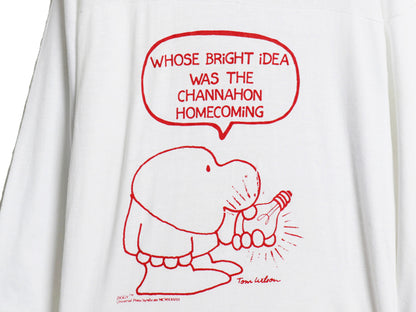 デッドストック 70s USA製 キャラクター イラスト プリント フットボール Tシャツ メンズ レディース L / ヴィンテージ 7分袖 ロンT 当時物