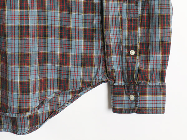 ラルフローレン チェック 長袖 ボタンダウン シャツ メンズ XL / ポロ SLIM FIT オックスフォード ワンポイント ポニー 細身 大きいサイズ