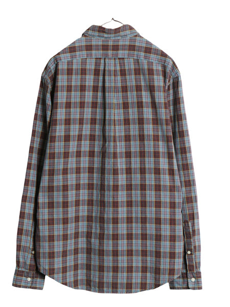 ラルフローレン チェック 長袖 ボタンダウン シャツ メンズ XL / ポロ SLIM FIT オックスフォード ワンポイント ポニー 細身 大きいサイズ
