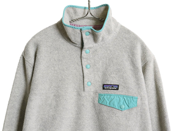 パタゴニア ライトウェイト シンチラ スナップT レディース L / 20年製 フリース プルオーバー ジャケット ブルゾン アウトドア ジャンパー