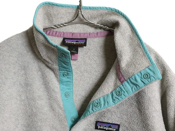 パタゴニア ライトウェイト シンチラ スナップT レディース L / 20年製 フリース プルオーバー ジャケット ブルゾン アウトドア ジャンパー