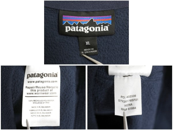 パタゴニア マイクロD ハーフジップ フリース プルオーバー メンズ XL / 21年製 アウトドア ロンT 長袖 Tシャツ ハイネック 大きいサイズ