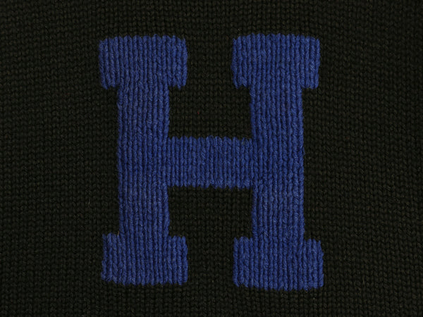 40s 50s ★ レタード ニット セーター メンズ S 程/ 古着 ヴィンテージ アワード ヘビーウェイト ウール ローゲージ ボートネック ブラック