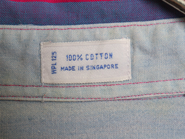 90s チャップス ラルフローレン 半袖 ボタンダウン シャツ メンズ XL オールド ポロ ストライプ オックスフォード 半袖シャツ 大きいサイズ