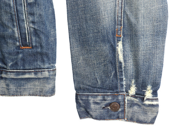 デニム&サプライ ラルフローレン デニム ジャケット メンズ XXL ポロ ヴィンテージ 加工 ジージャン 70506 タイプ トラッカー 大きいサイズ